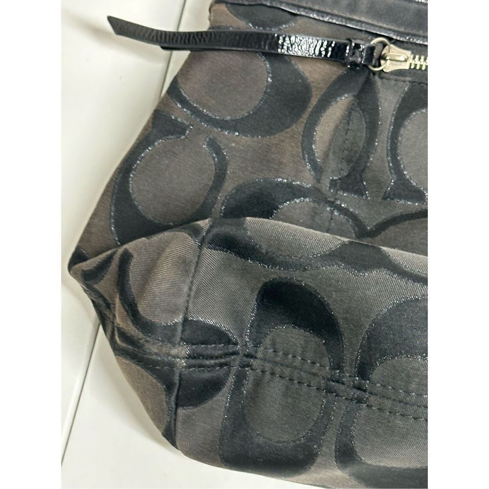 COACH Signature Sateen Canvas Tote Bag Black F1221-18979 See Description - Picture 14 of 15